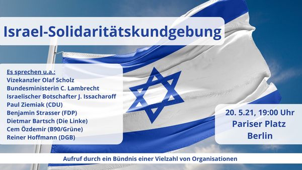 Kundgebung des "Solidaritätsbündnis Israel"